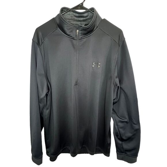Men’s Under Armour Black Quarter Zip Pull Over Jacket - Picture 1 of 4